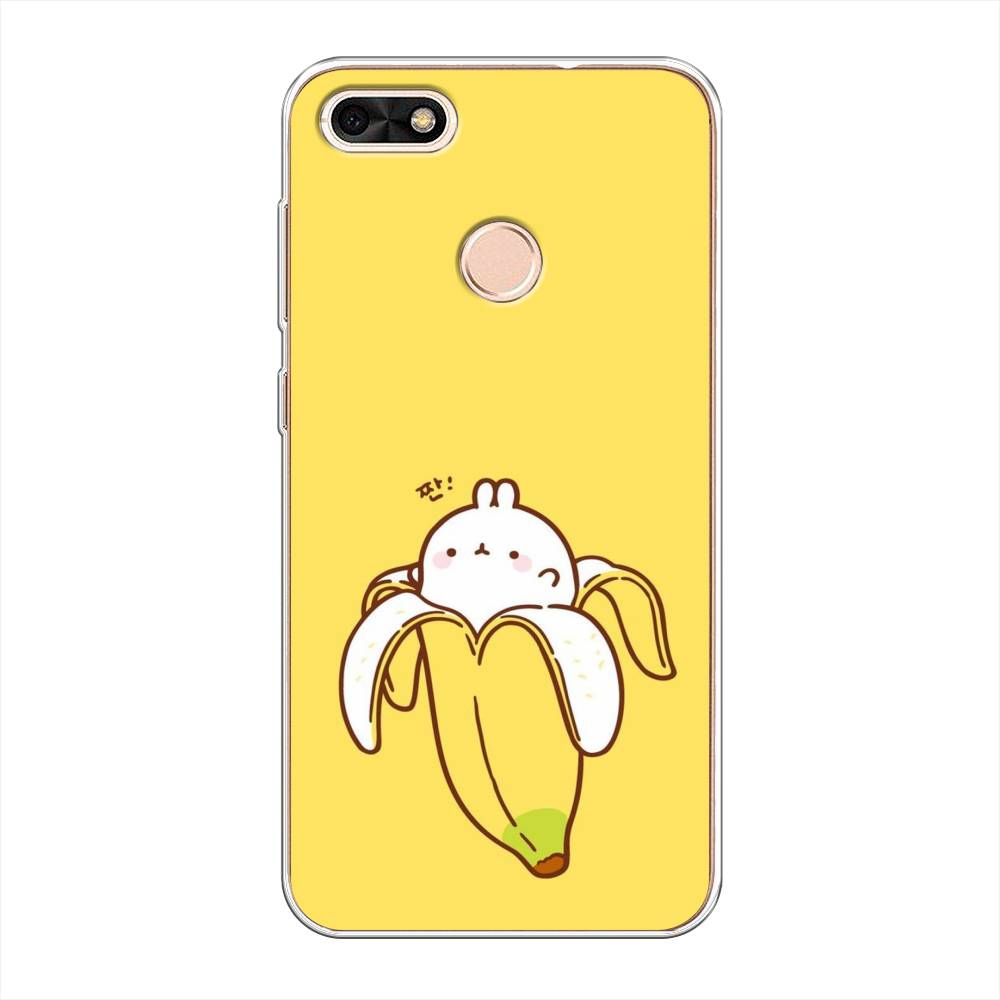 

Чехол Awog на Huawei Nova Lite (2017) "Зайчик-бананчик", Желтый;белый, 64750-2