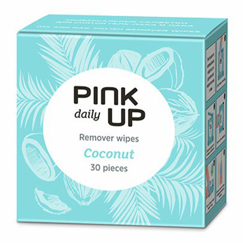 

Салфетки для снятия лака и гель-лака Pink Up Daily Кокос 30 шт