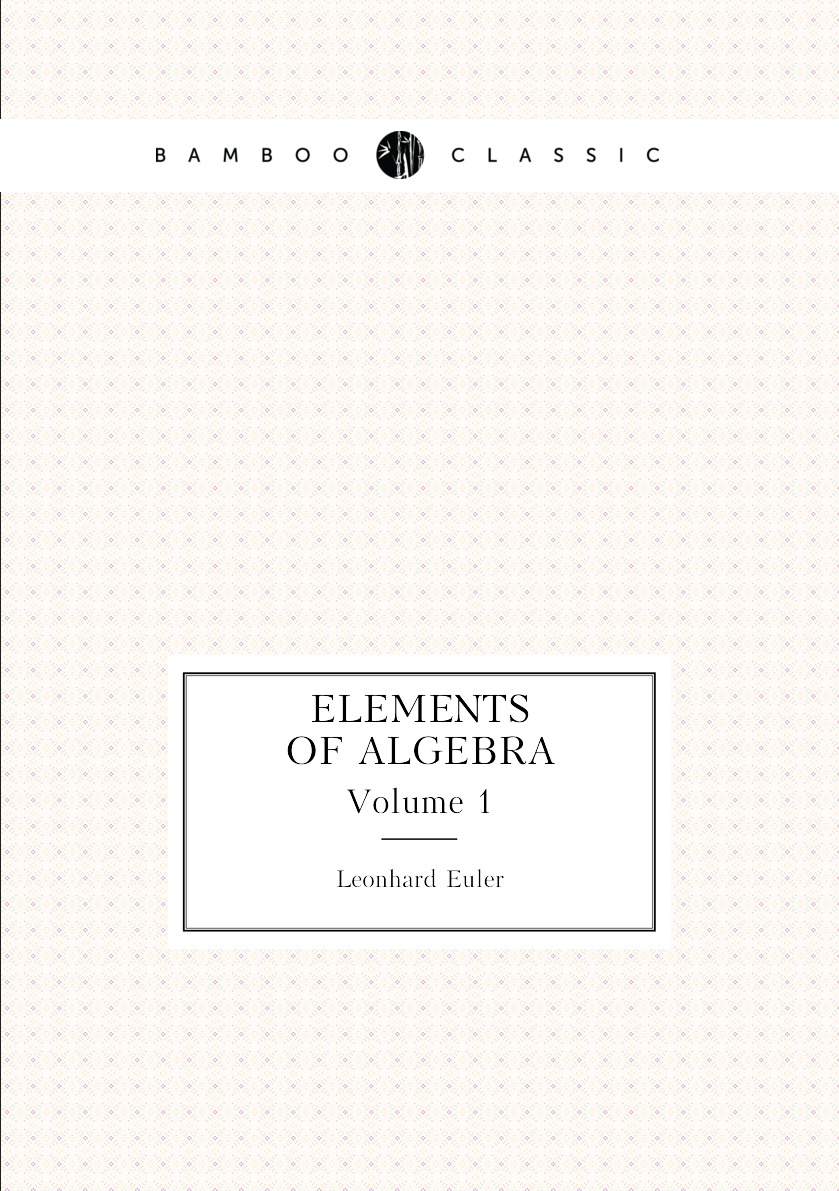 

Elements of Algebra