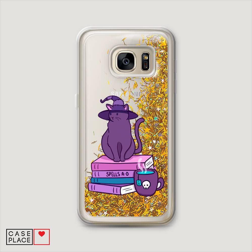 

Чехол Awog на Samsung Galaxy S6 edge "Magic Cat", Розовый, 24490-1