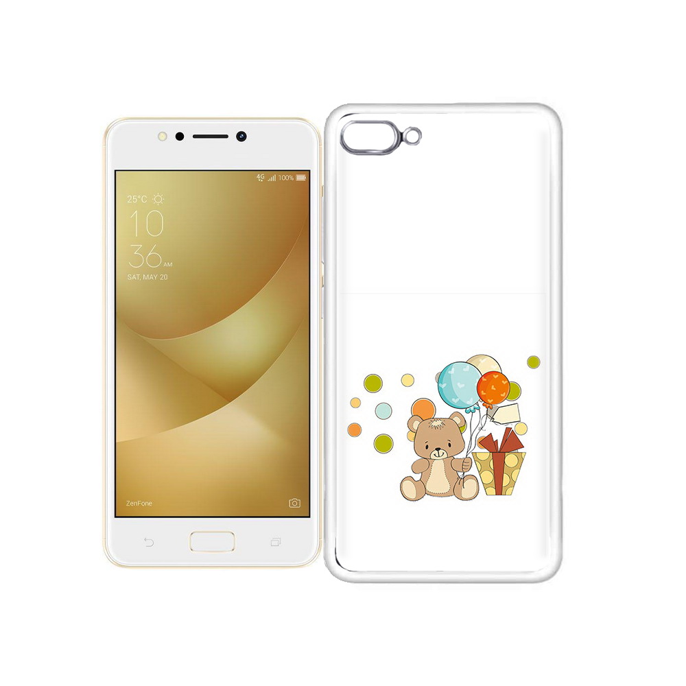 

Чехол MyPads Tocco для Asus ZenFone 4 Max медвеженок с подарком, Прозрачный, Tocco