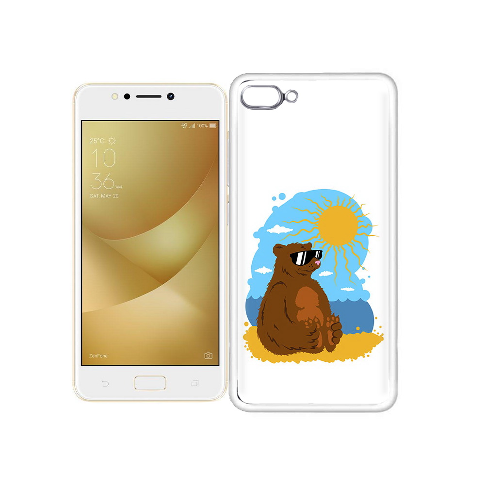 

Чехол MyPads Tocco для Asus ZenFone 4 Max медведь на чиле, Прозрачный, Tocco