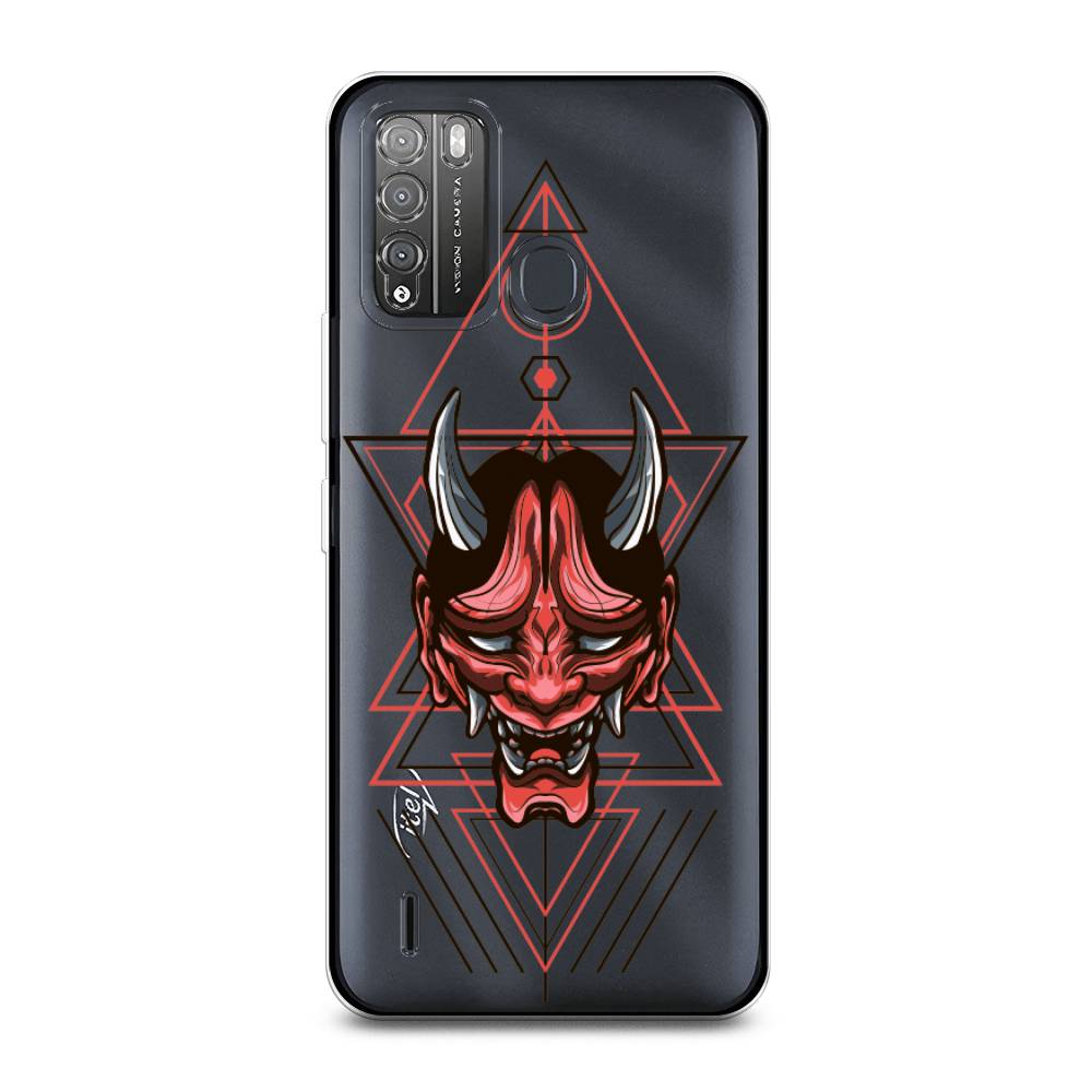 

Чехол для Itel Vision 1 Pro "Hanya Oni mask", Серый;красный;черный, 3200350-4