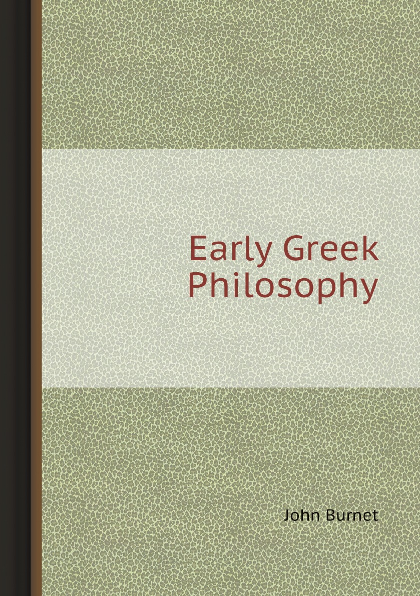 

Early Greek Philosophy