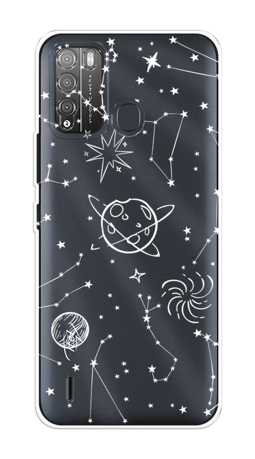 

Чехол на Itel Vision 1 Pro "Планеты в космосе", Белый, 3200350-2
