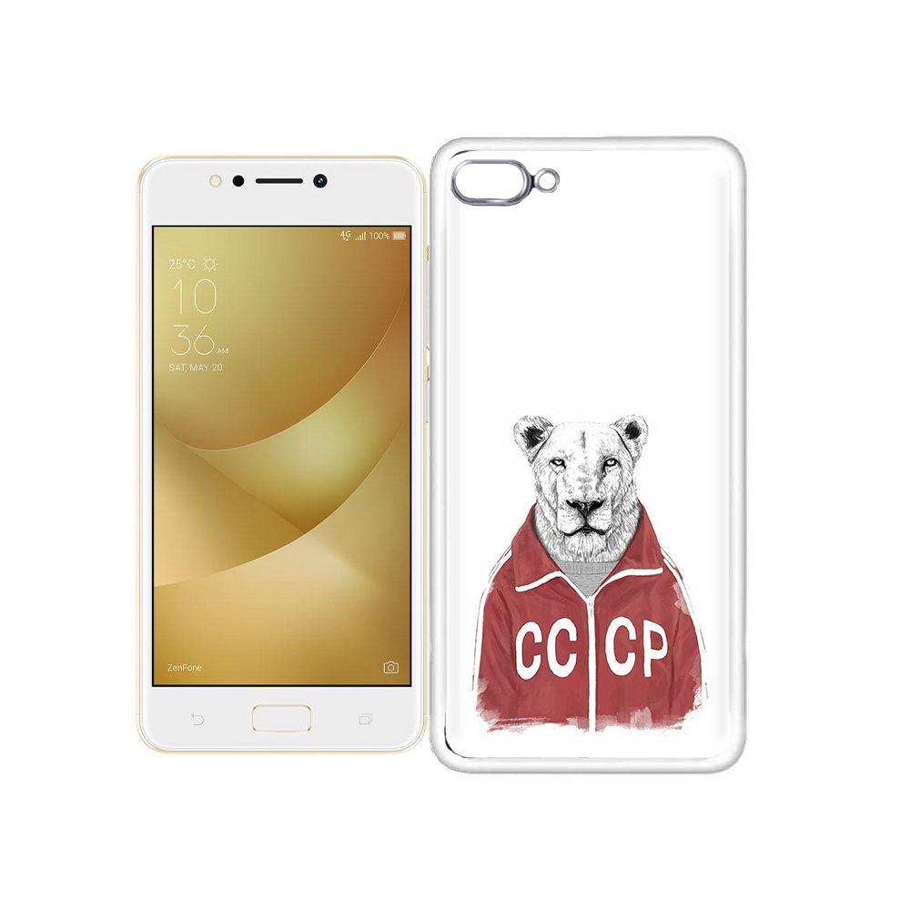 

Чехол MyPads Tocco для Asus ZenFone 4 Max львица ссср, Прозрачный, Tocco