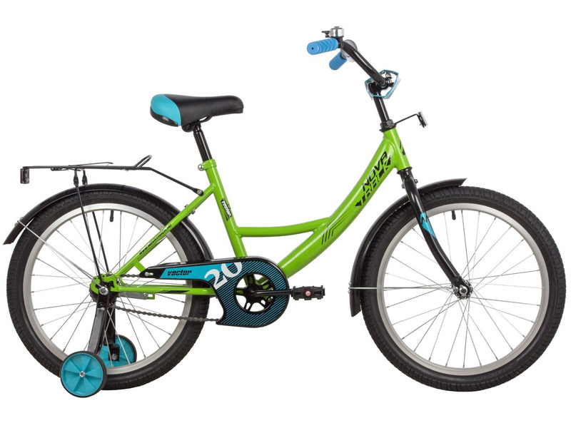 Велосипед Novatrack Vector 20, год 2022, цвет Зеленый ласты mad wave vector m0640 01 9 09w зеленый 45 46р