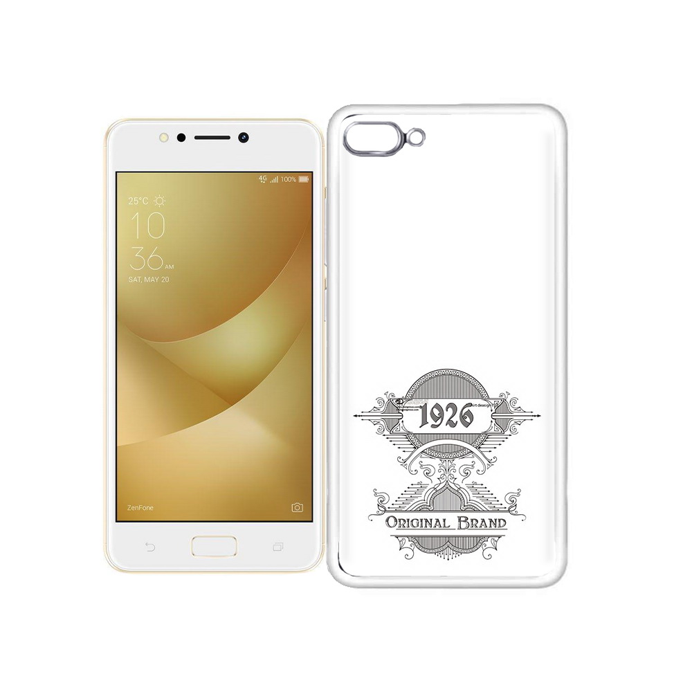

Чехол MyPads Tocco для Asus ZenFone 4 Max логотип черно белый, Прозрачный, Tocco