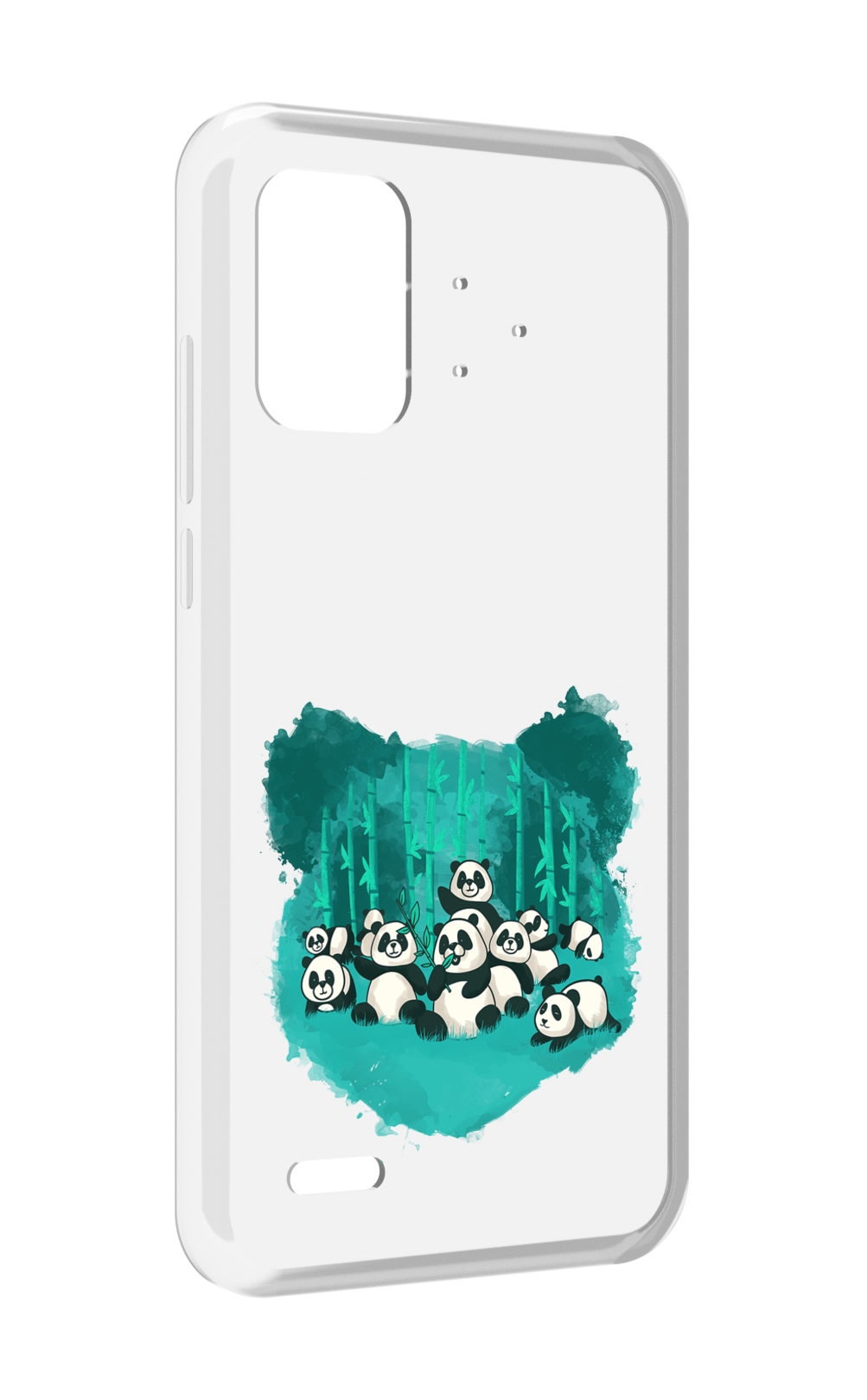 

Чехол MyPads нарисованные панды для UMIDIGI Bison Pro, Прозрачный, Tocco