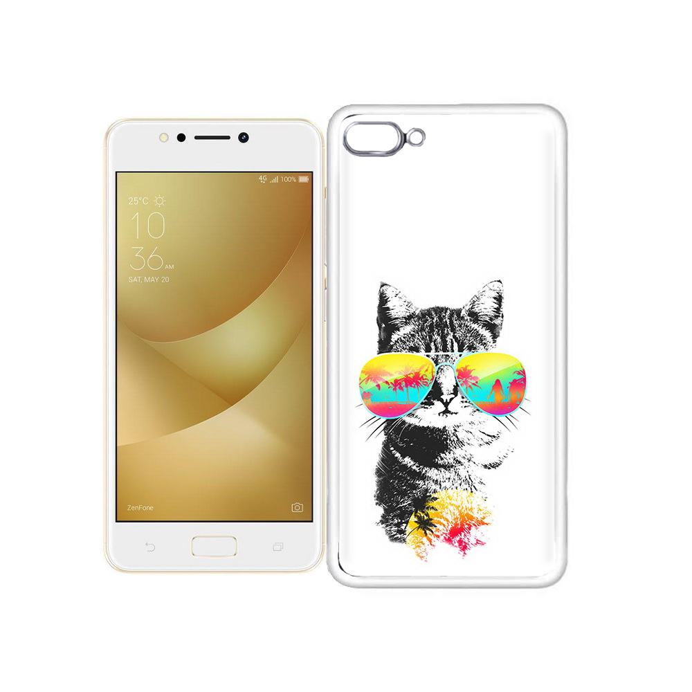 

Чехол MyPads Tocco для Asus ZenFone 4 Max крутой кот, Прозрачный, Tocco