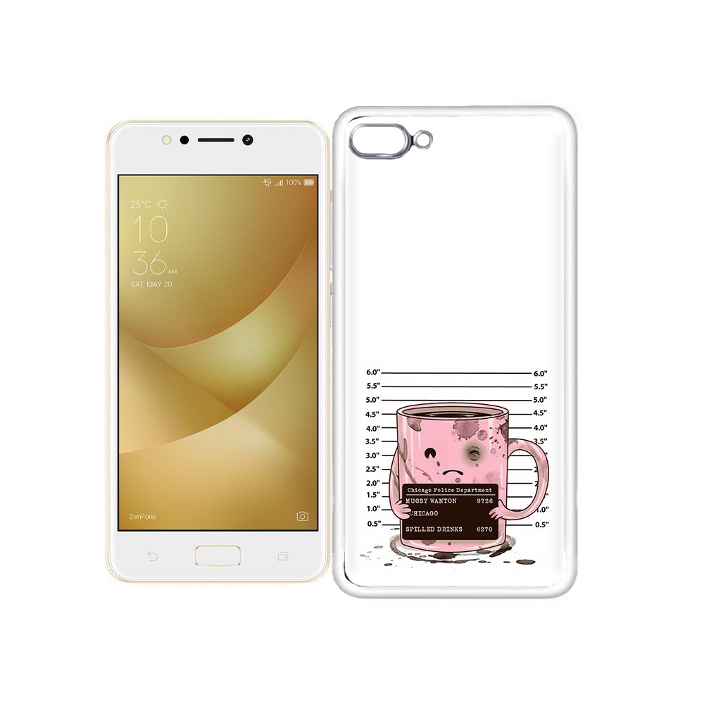 

Чехол MyPads Tocco для Asus ZenFone 4 Max кружка, Прозрачный, Tocco