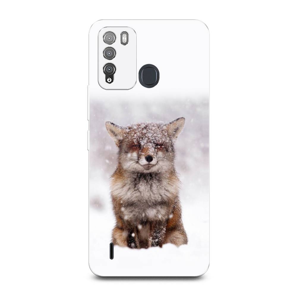 

Чехол для Itel Vision 1 Pro "Зимняя лиса", Белый;серый;коричневый, 3200350-1