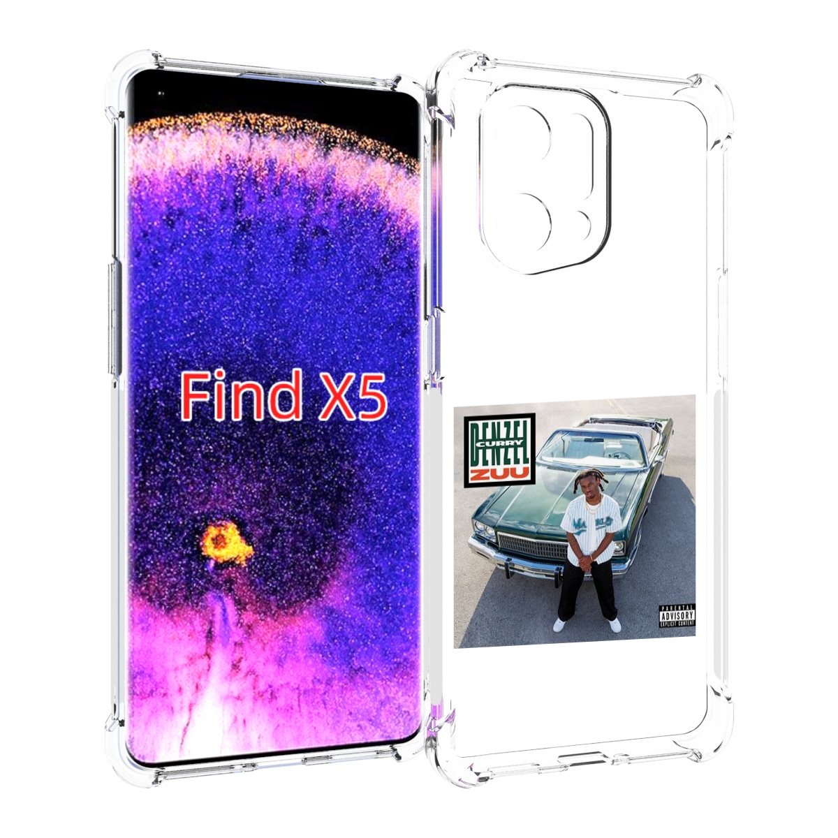

Чехол MyPads Denzel Curry - ZUU для Oppo Find X5, Прозрачный, Tocco