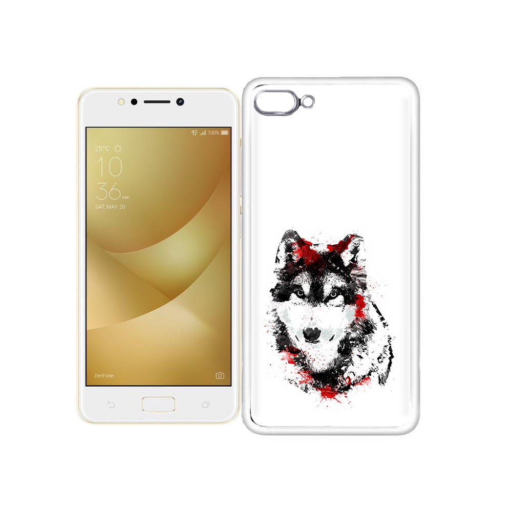 

Чехол MyPads Tocco для Asus ZenFone 4 Max кровавый волк, Прозрачный, Tocco