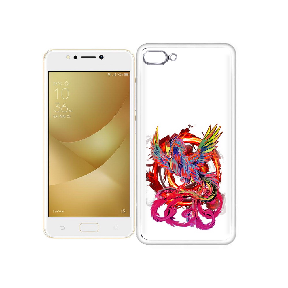 

Чехол MyPads Tocco для Asus ZenFone 4 Max красочный феникс, Прозрачный, Tocco