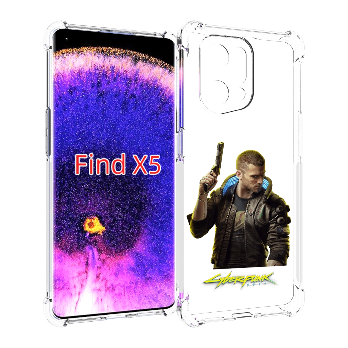 

Чехол MyPads Cyberpunk-2077 для Oppo Find X5, Прозрачный, Tocco