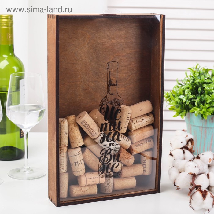 

Копилка для пробок Истина в вине, 31 х 19 см