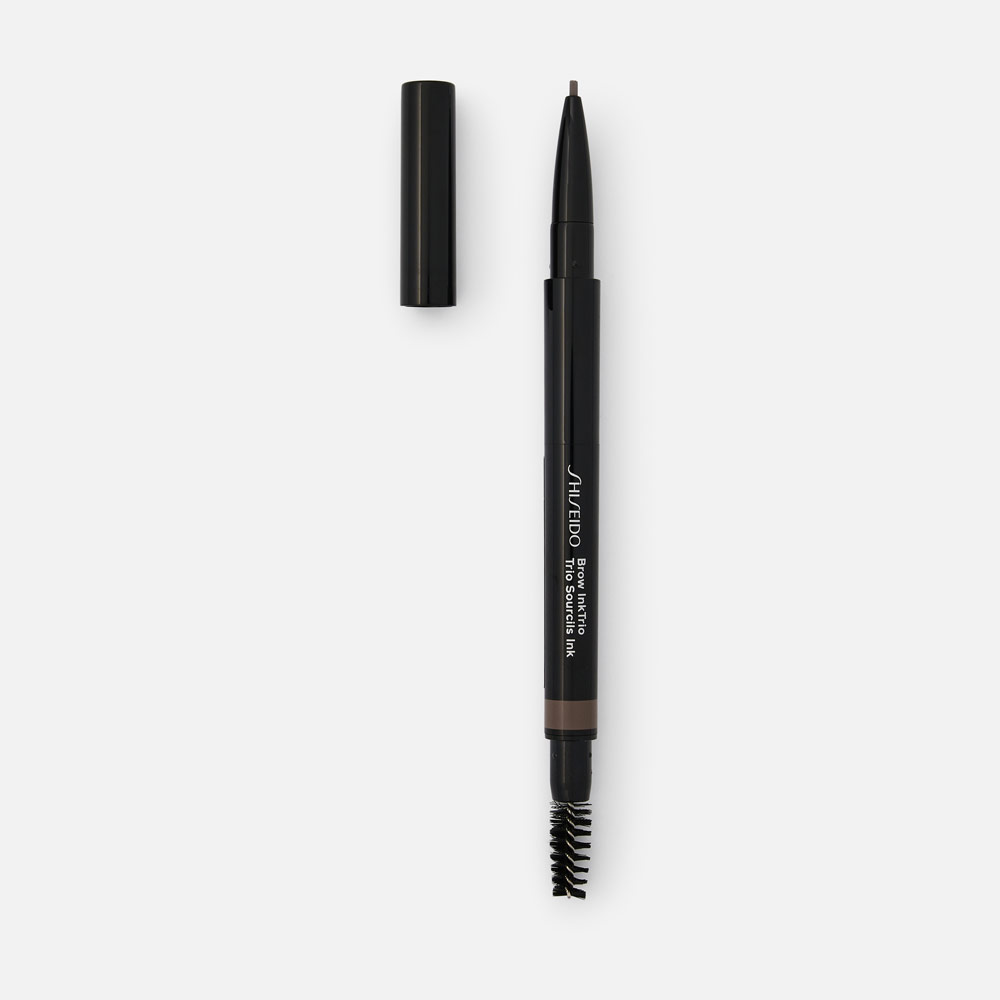 Карандаш для бровей Shiseido Brow InkTrio с щеточкой тон 03 Deep Вrown 0,31 г карандаш для бровей wonder drawing penta perfection brow pencil 20015786 01 dark brown 0 3 г