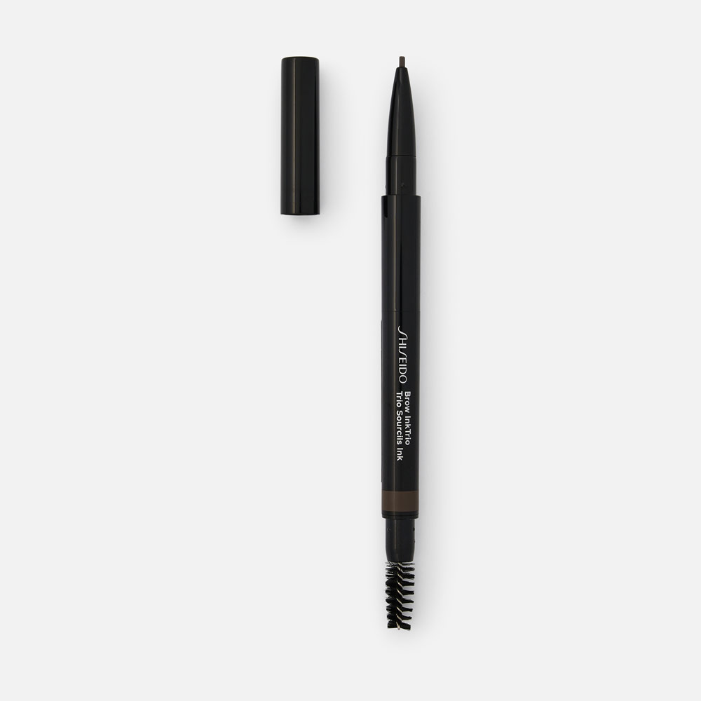 Карандаш для бровей Shiseido Brow InkTrio с щеточкой тон 04 Ebony 0,31 г dior diorshow kabuki brow styler водостойкий кремовый карандаш для бровей с кистью кабуки