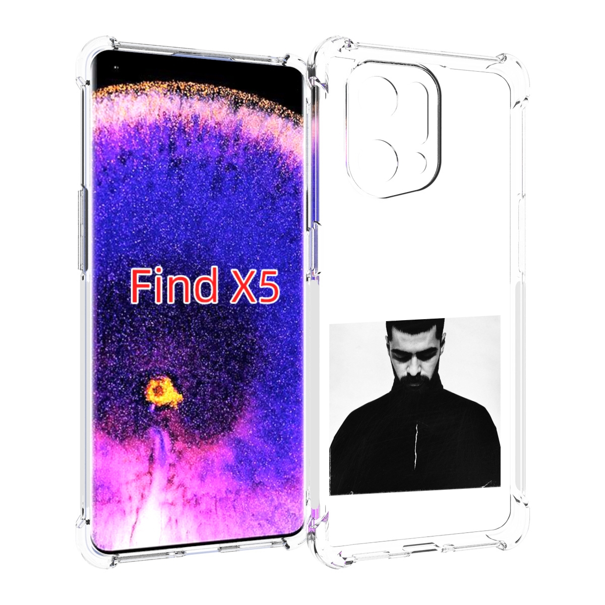 

Чехол MyPads Buster Keaton Miyagi мужской для Oppo Find X5, Прозрачный, Tocco