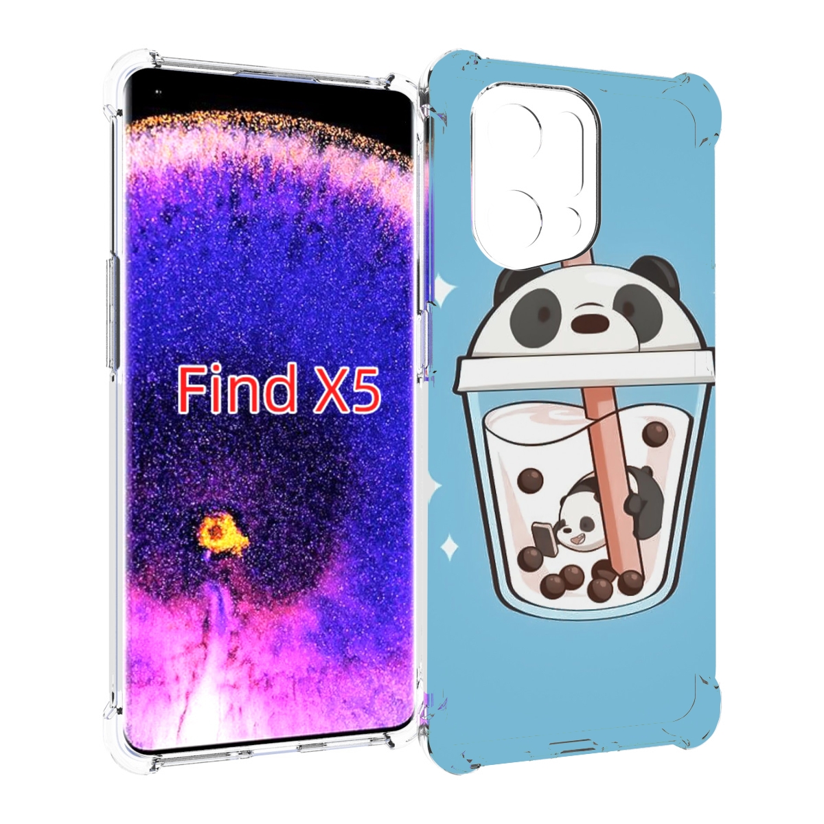 

Чехол MyPads Bubble tea для Oppo Find X5, Прозрачный, Tocco