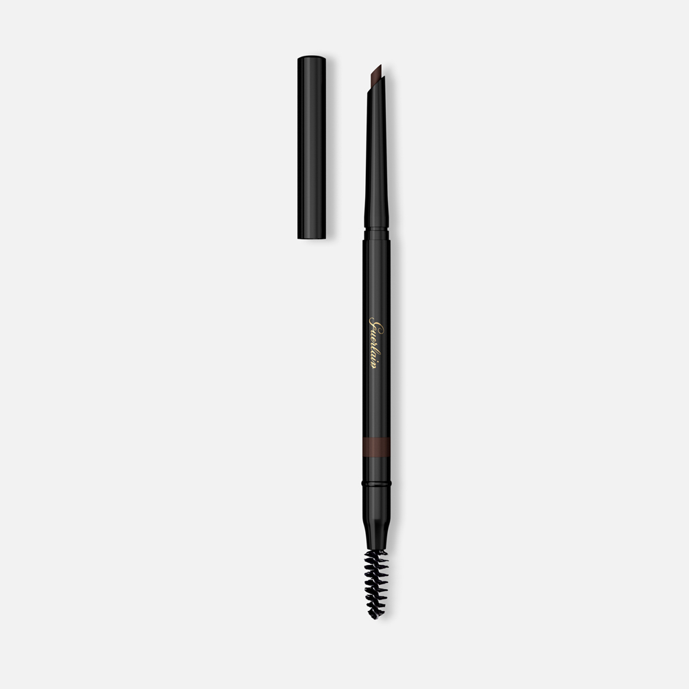 Карандаш для бровей Guerlain The Eyebrow Pencil с щеточкой тон 02 Dark 0,35 г precision eyebrow pencil сверхточный карандаш для бровей