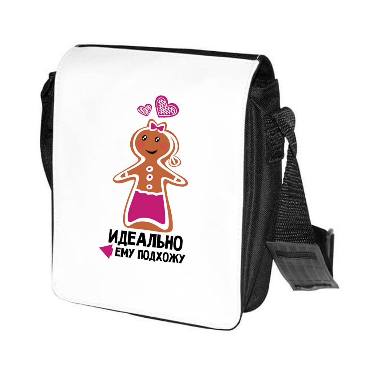

Сумка женская CoolPodarok CN0113973 черно-белый, Черный;белый, CN0113973