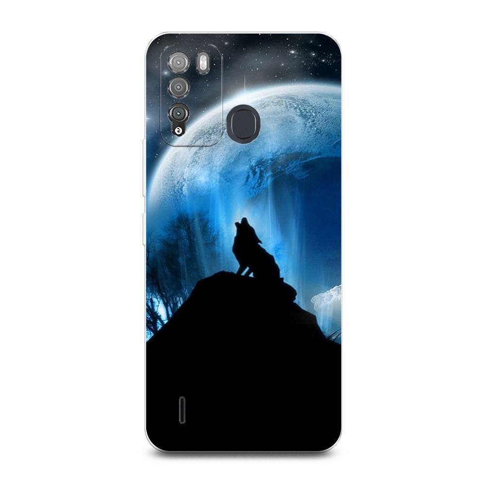 

Чехол для Itel Vision 1 Pro "Волк 2", Синий;черный;белый, 3200350-1
