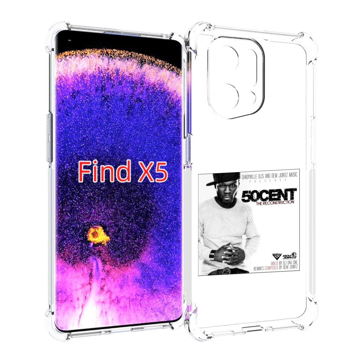 

Чехол MyPads 50 Cent - The Reconstruction для Oppo Find X5, Прозрачный, Tocco