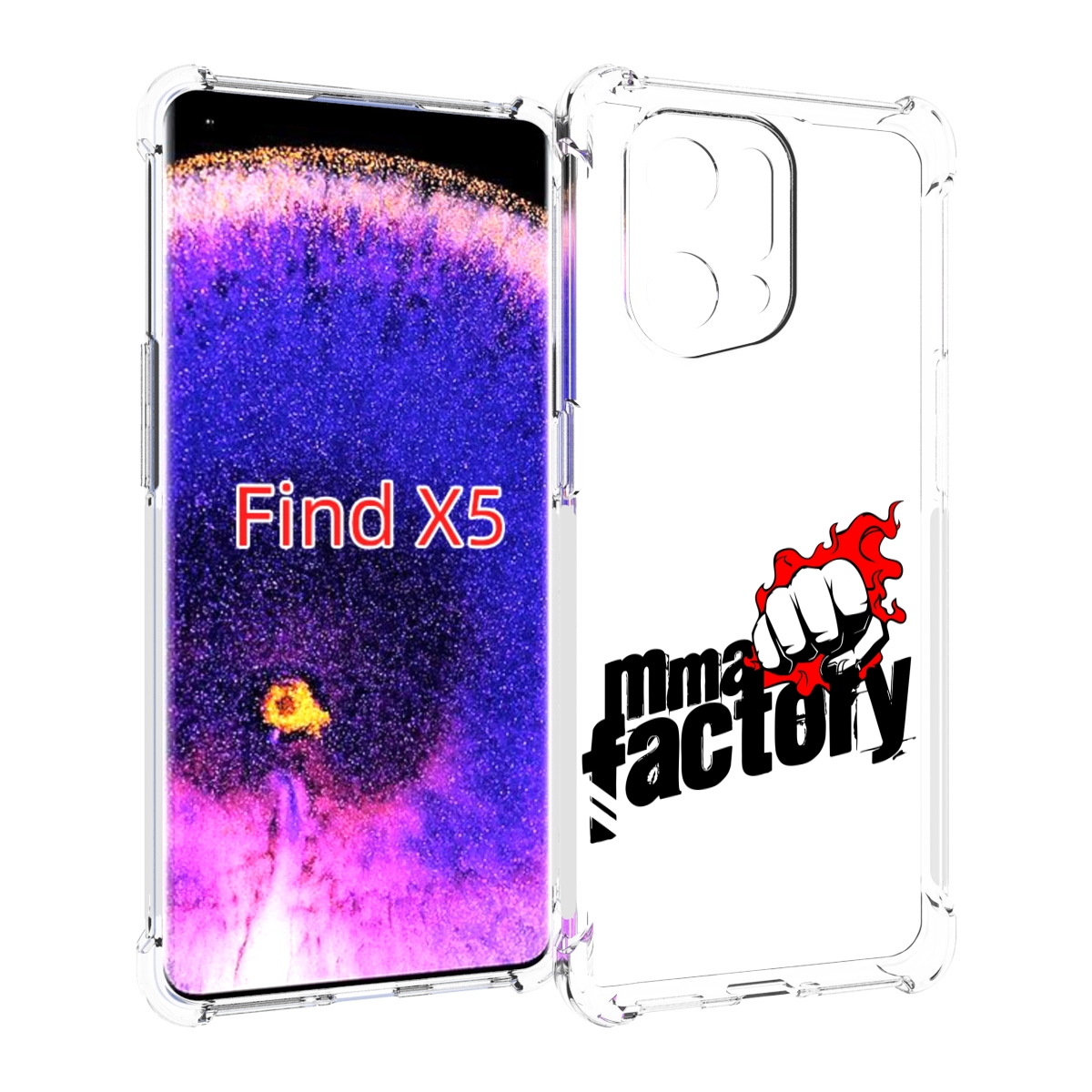 

Чехол MyPads Единоборства ММА для Oppo Find X5, Прозрачный, Tocco