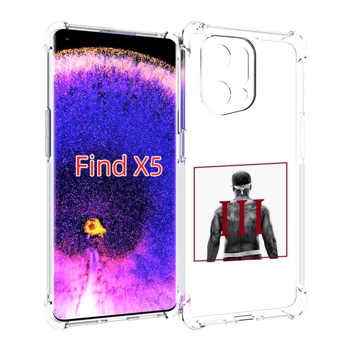 

Чехол MyPads 50 Cent - Straight Outta The Hood III для Oppo Find X5, Прозрачный, Tocco