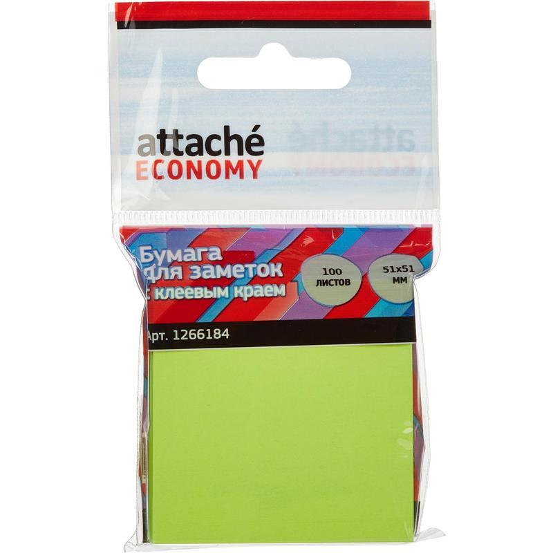 

Стикеры (самоклеящийся блок) Attache Economy, 51x51мм, зеленый, 100 листов, 12 уп.