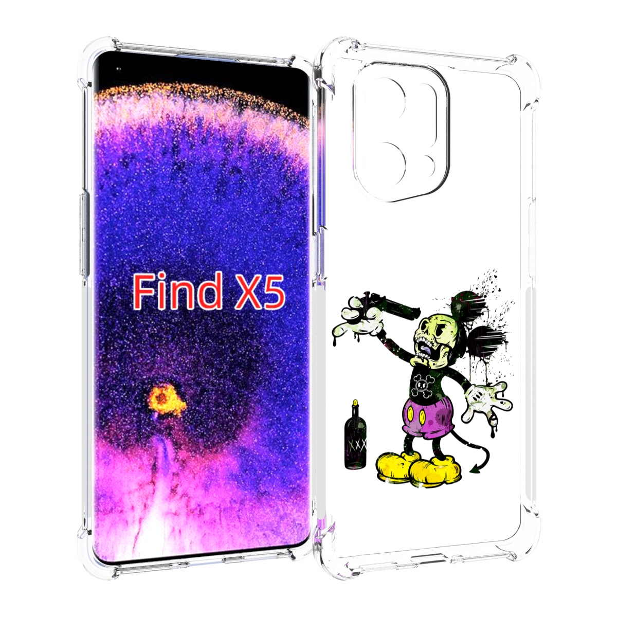 

Чехол MyPads Драг Микки для Oppo Find X5, Прозрачный, Tocco