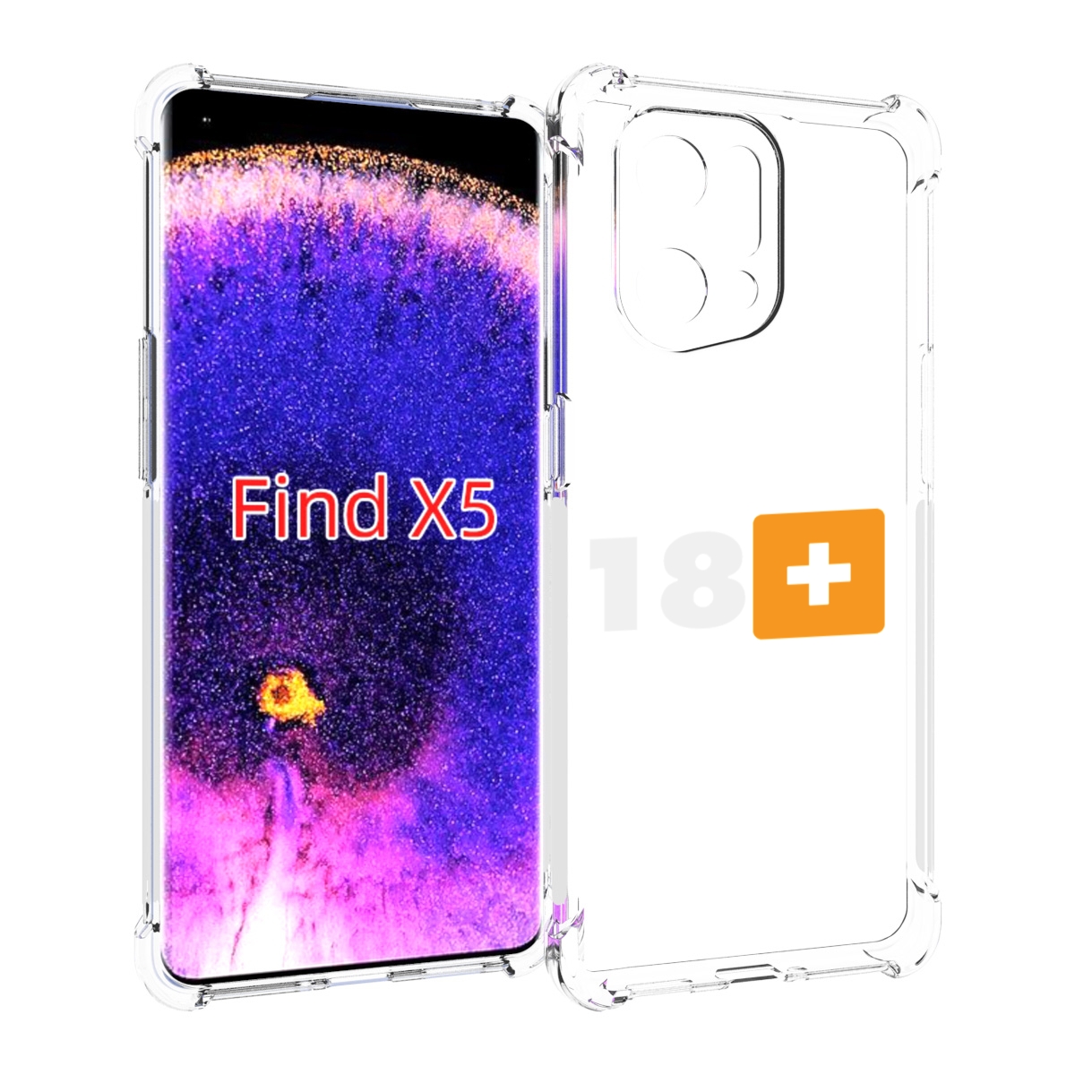 

Чехол MyPads 18+ для Oppo Find X5, Прозрачный, Tocco