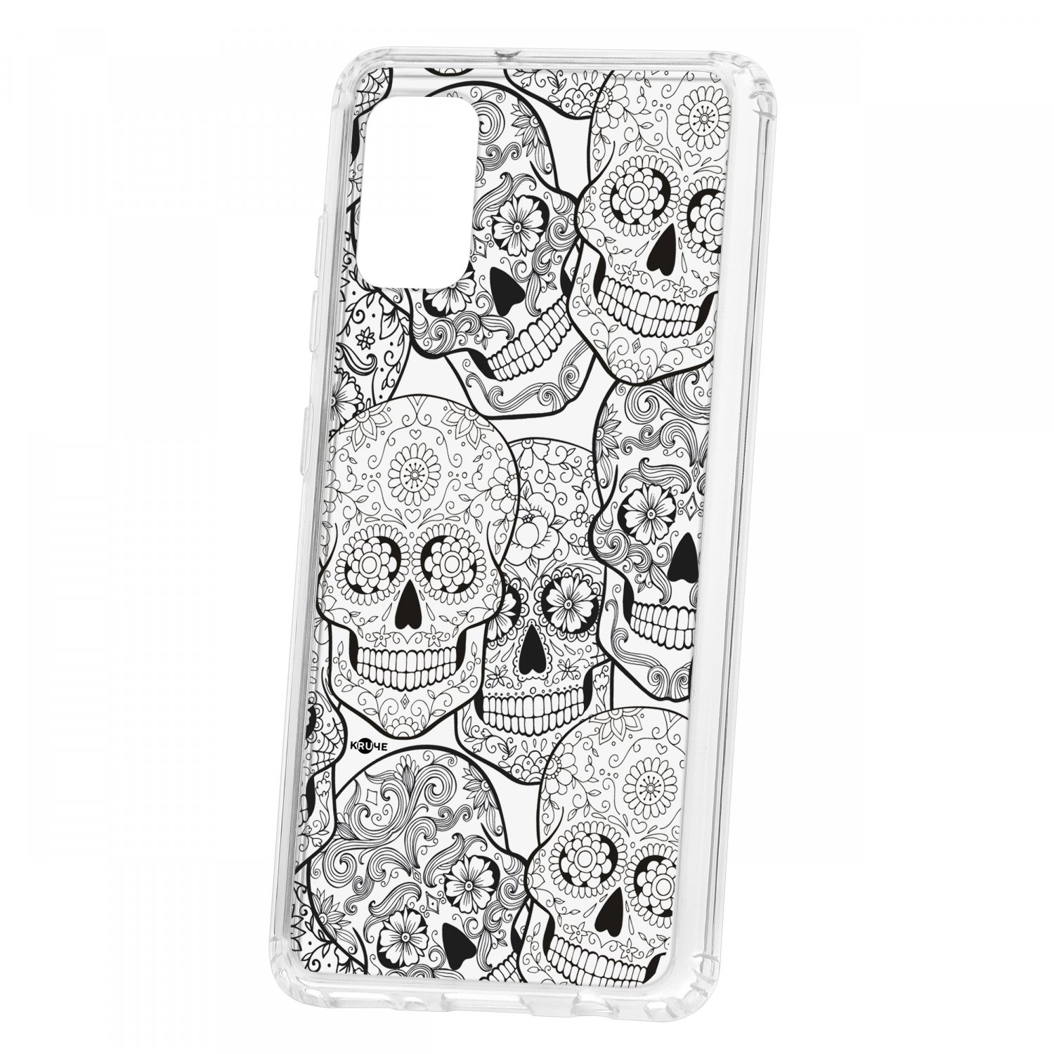 фото Чехол-накладка samsung galaxy a41 2019 kruche print skull black кruче