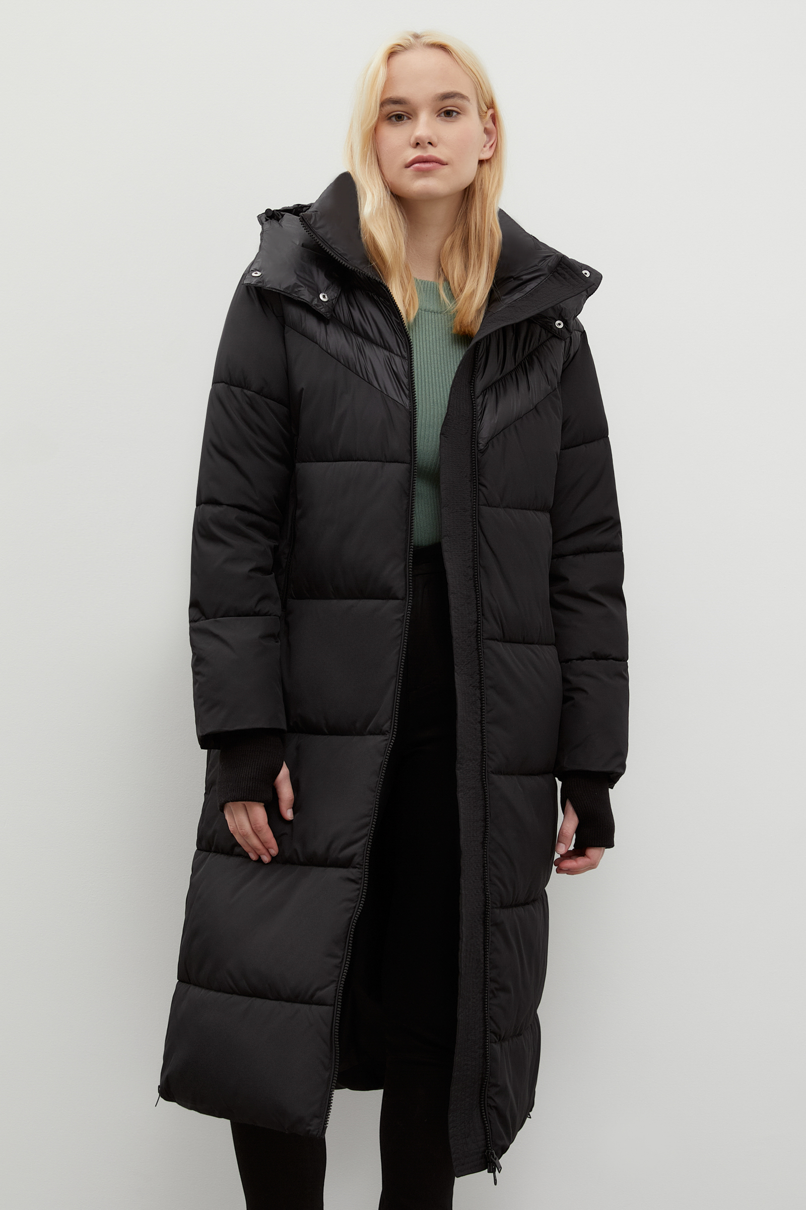 

Пальто женское H&M 1100153002 серое M (доставка из-за рубежа), Черный, FWC11043