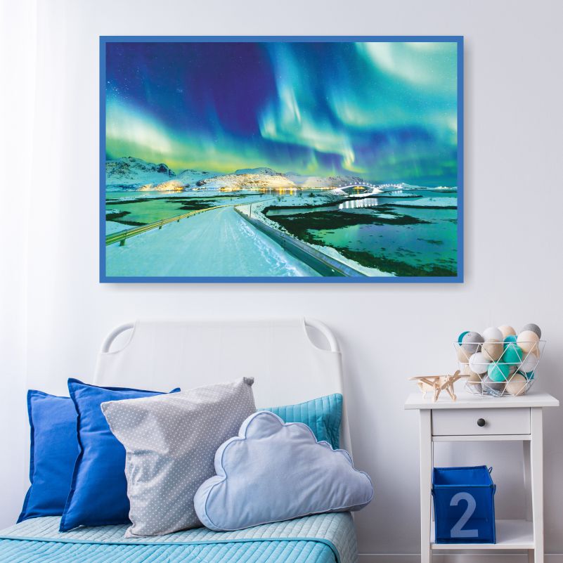 

Постер на стену ПолиЦентр Удивительный Вид На Северное Сияние 90х60 см, УдивительныйВидНаСеверноеСияние