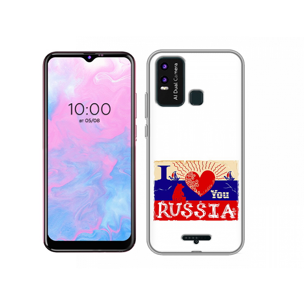

Чехол MyPads Tocco для BQ 6630L Люблю Россию, Прозрачный, Tocco