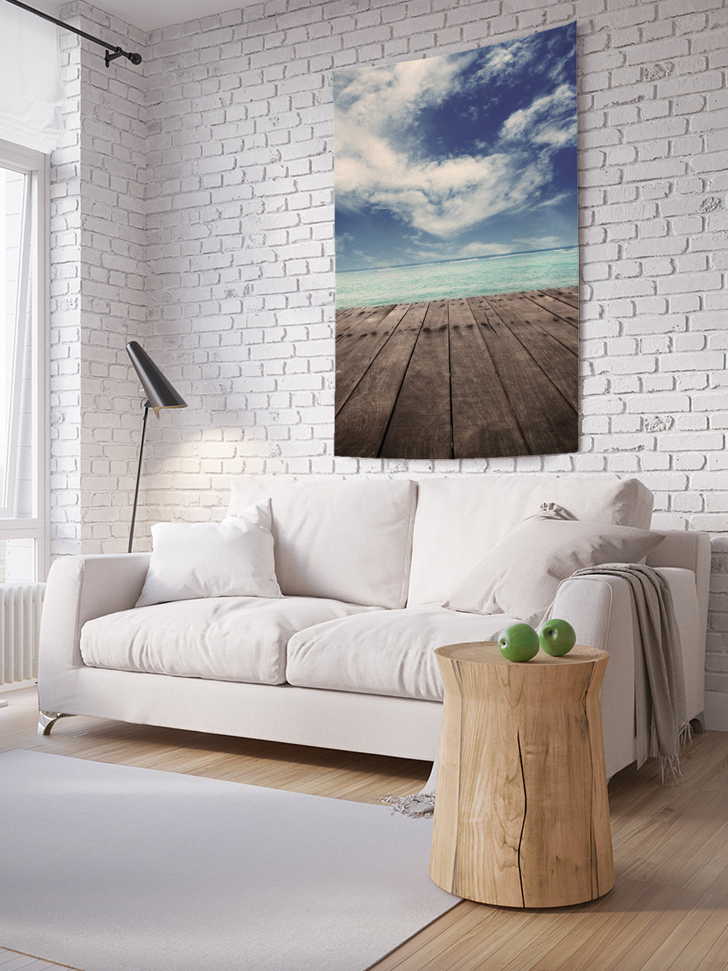 

Вертикальное фотопанно на стену JoyArty Облака над морем 100x150 см, Облака над морем