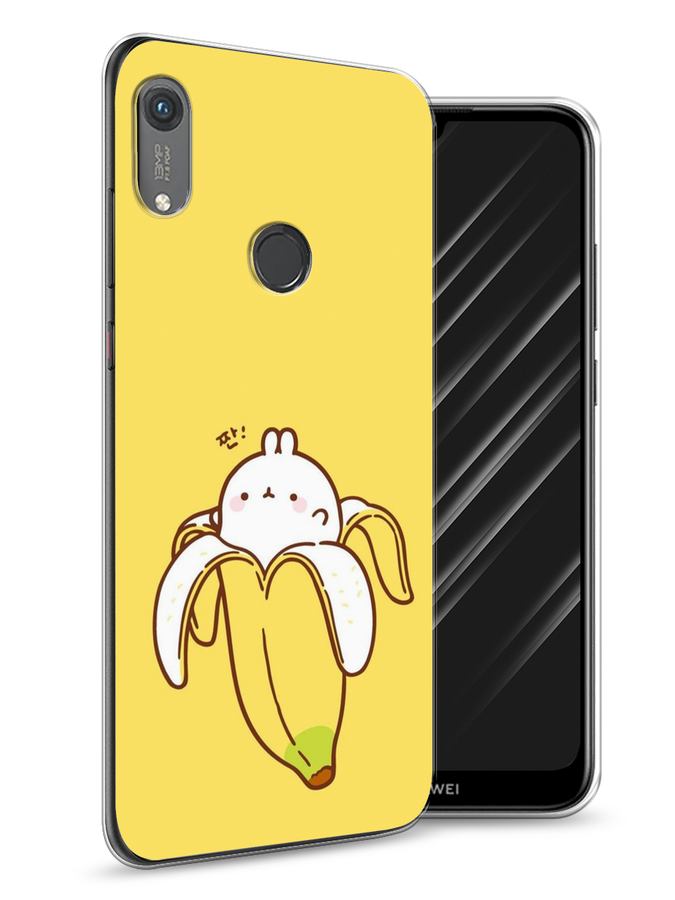

Чехол Awog на Honor 8A (8A Pro/Prime) "Зайчик-бананчик", Желтый;белый, 68750-2