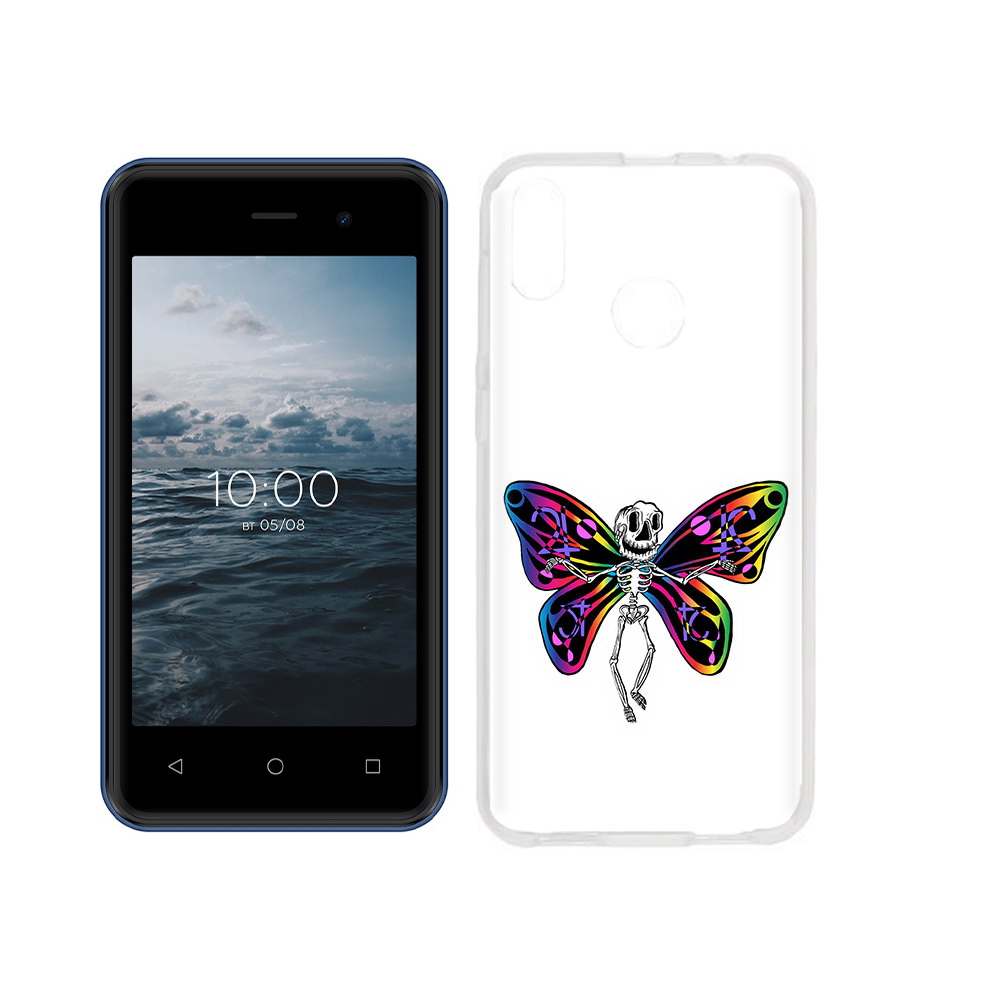 

Чехол MyPads Tocco для BQ 4030G Nice Mini эффект бабочки, Прозрачный, Tocco