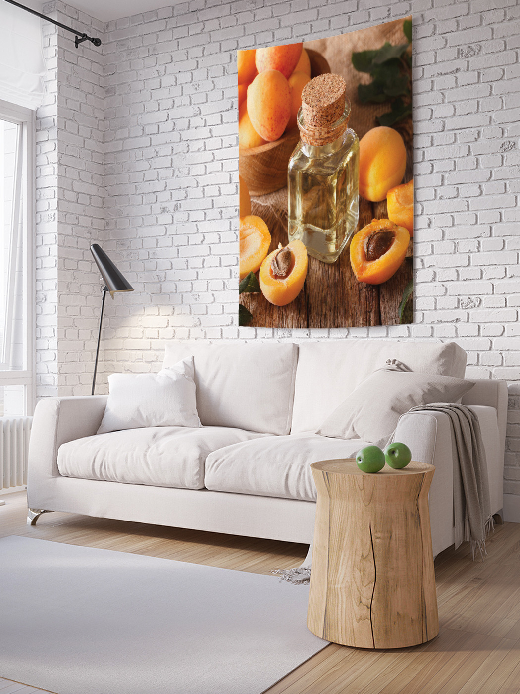 

Вертикальное фотопанно на стену JoyArty Дольки абрикос 100x150 см, Дольки абрикос