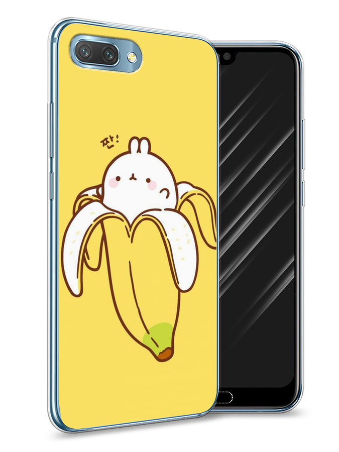

Чехол Awog на Honor 10 "Зайчик-бананчик", Желтый;белый, 65350-2