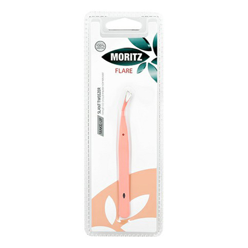 

Пинцет для бровей Moritz Flare изогнутый со скошенными кончиками оранжевый