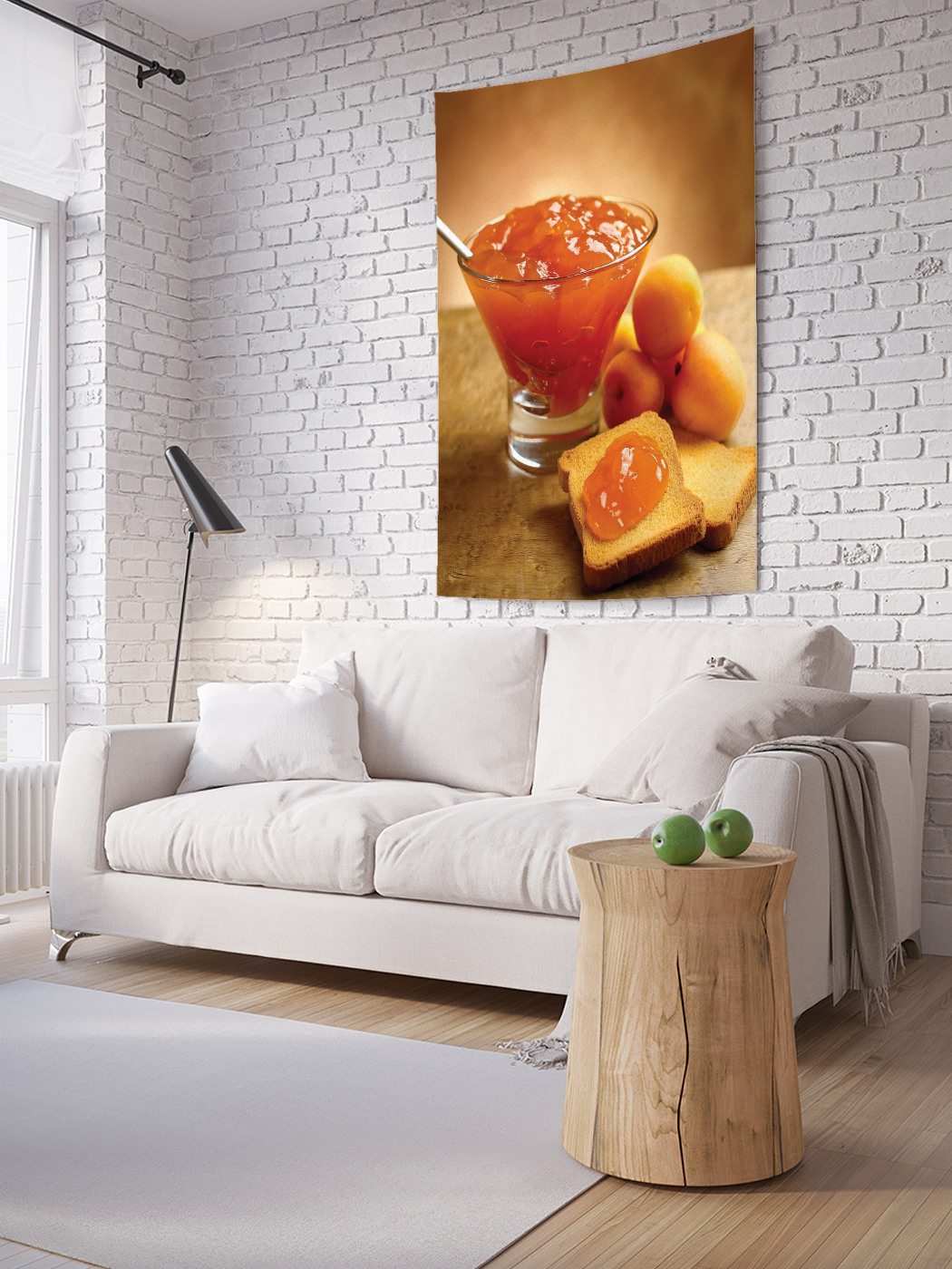 

Вертикальное фотопанно на стену JoyArty Джем из персика 100x150 см, Джем из персика