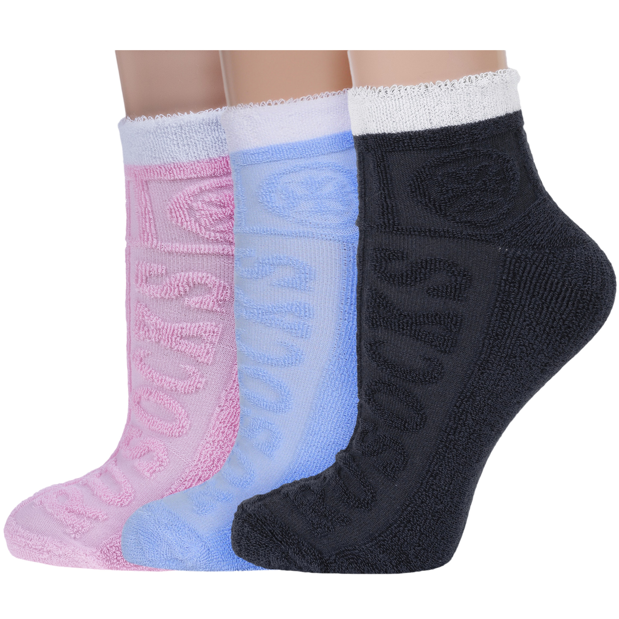 Комплект носков женских Rusocks 3-Ж-1215 разноцветных 23-25
