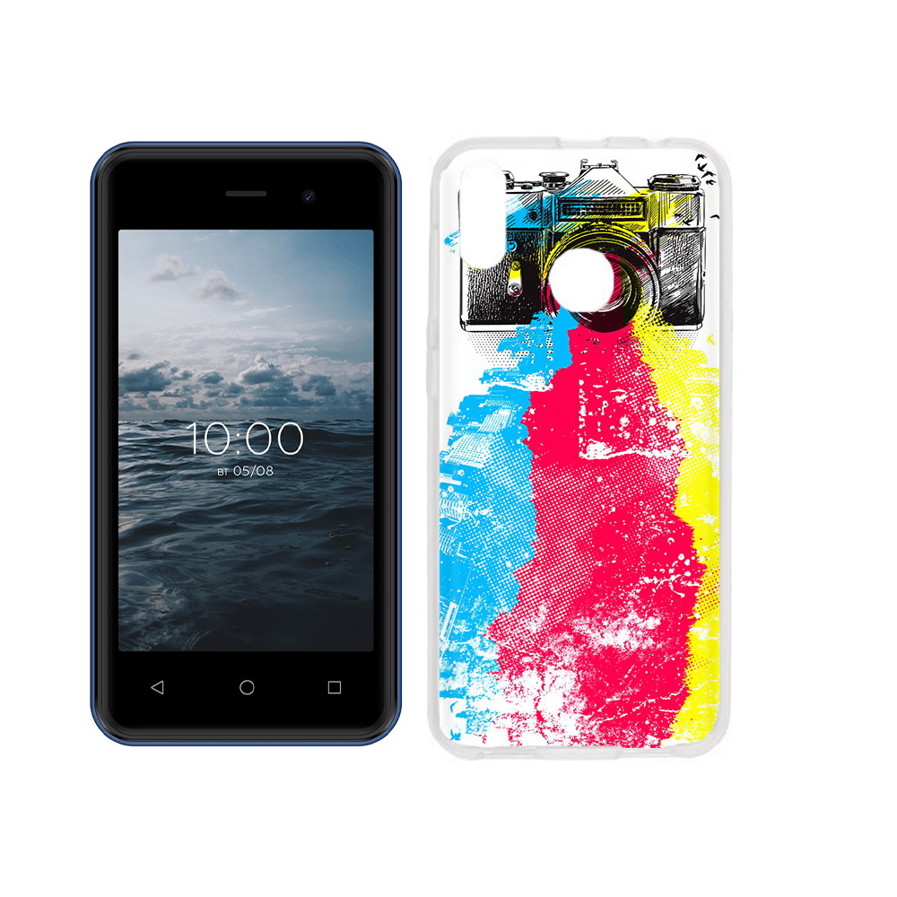 

Чехол MyPads Tocco для BQ 4030G Nice Mini цветной фотоаппарат, Прозрачный, Tocco