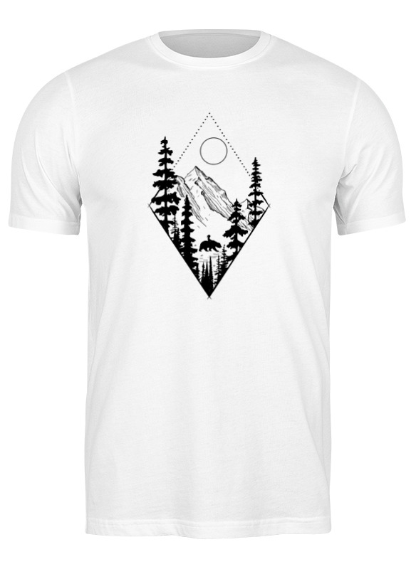 

Футболка мужская Printio Wild friends белая S, Белый, Wild friends