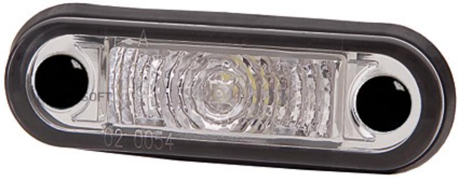 

Фонарь габаритный LED белый овальн79x26 10V-33V 0.5W с пров 0.5мOmn MAN,Neoplan,DAF