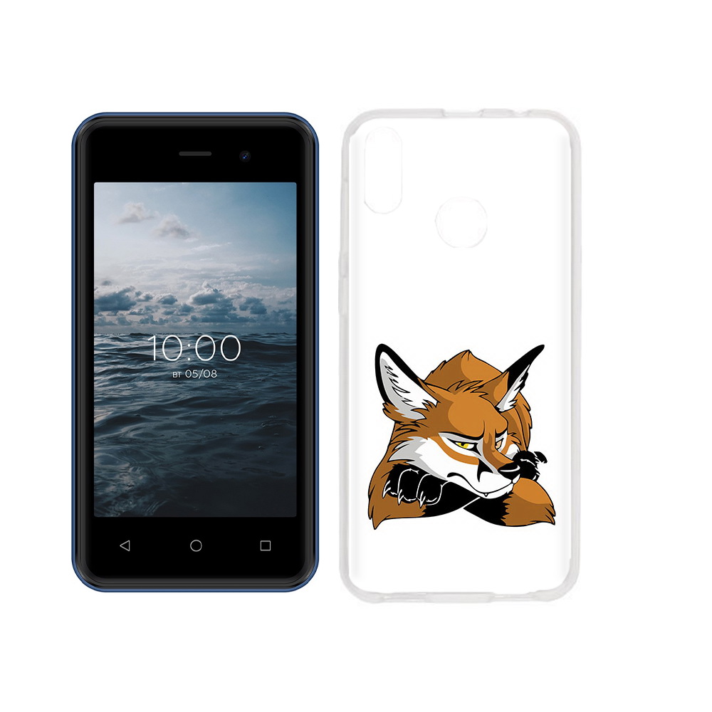 

Чехол MyPads Tocco для BQ 4030G Nice Mini фокс, Прозрачный, Tocco